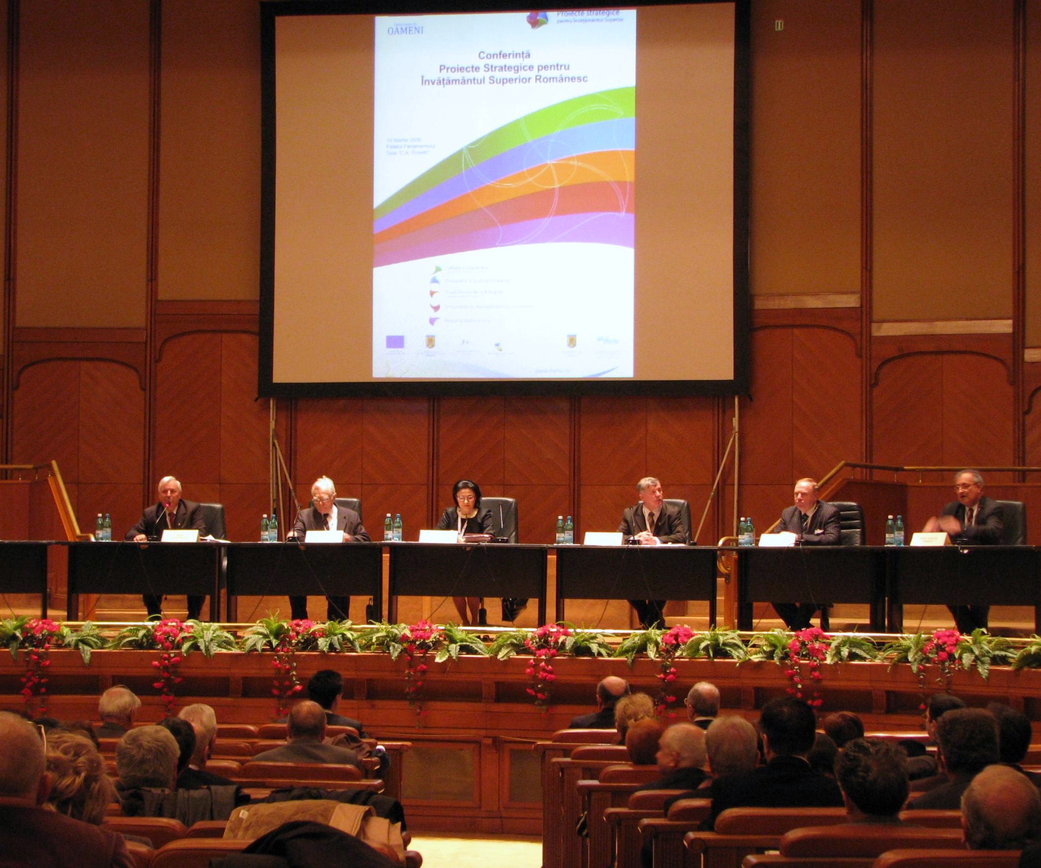  Conferinta de lansare a celor 5 proiecte strategice pentru invatamantul superior romanesc coordonate de UEFISCSU